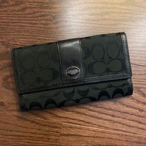 Black coach wallet